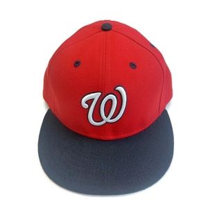 59Fifty New Era Size 7 5/8 Washington Nationals Fitted Hat On Field Cap